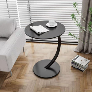 Round side table