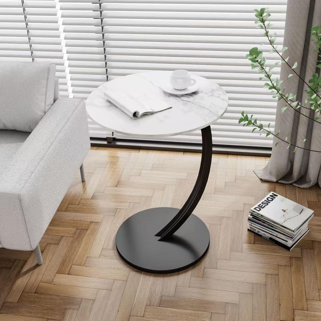 Round side table