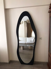 Load image into Gallery viewer, Asymmetrical mirror with velvet
