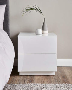 Elegant glossy nightstand