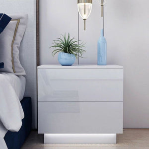 Elegant glossy nightstand