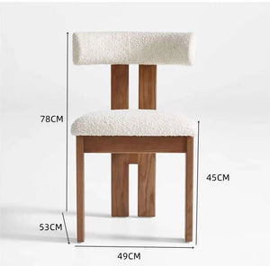 Dellar Boucle Upholstered Back Dining Chair