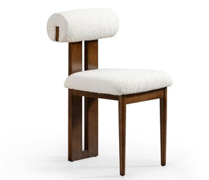 Dellar Boucle Upholstered Back Dining Chair