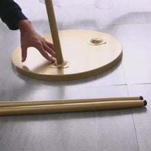 Load and play video in Gallery viewer, 3 legs gold round side table
