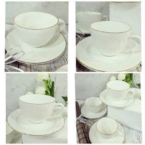 12 piece gold line teaset