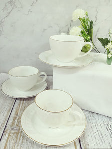 12 piece gold line teaset