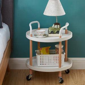 2 layer tray wheel table