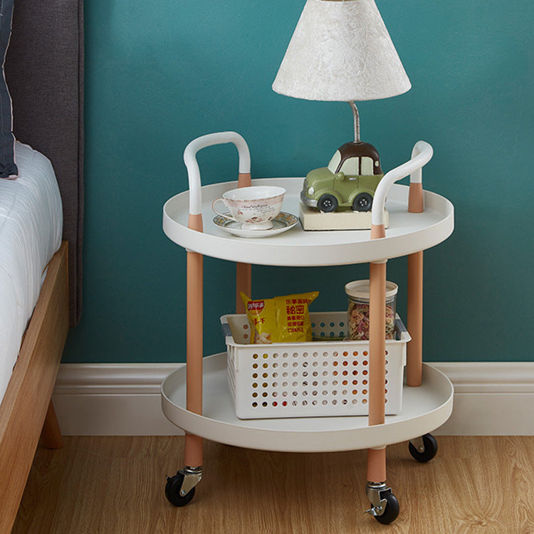 2 layer tray wheel table