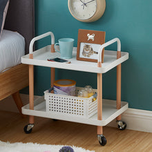 Load image into Gallery viewer, 2 layer tray wheel table
