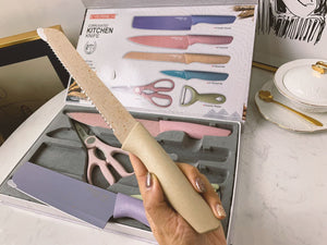 6pcs Macaroon knife set