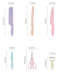 6pcs Macaroon knife set