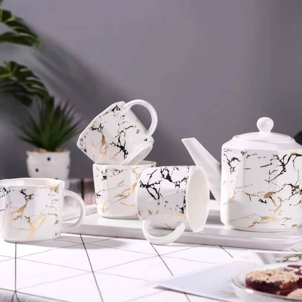 6pcs Marble /Tea Set