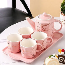 Load image into Gallery viewer, 6pcs Marble /Tea Set
