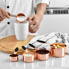 Load image into Gallery viewer, 5pcs rose gold measuring spoon set
