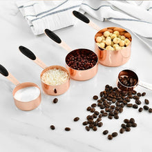 Load image into Gallery viewer, 5pcs rose gold measuring spoon set
