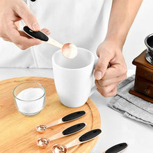 Load image into Gallery viewer, 5pcs rose gold measuring spoon set

