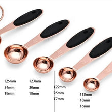 Load image into Gallery viewer, 5pcs rose gold measuring spoon set
