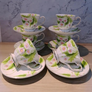 12 piece floral tea set