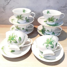 Load image into Gallery viewer, 12 piece floral tea set
