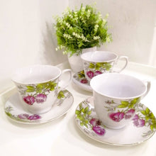 Load image into Gallery viewer, 12 piece floral tea set
